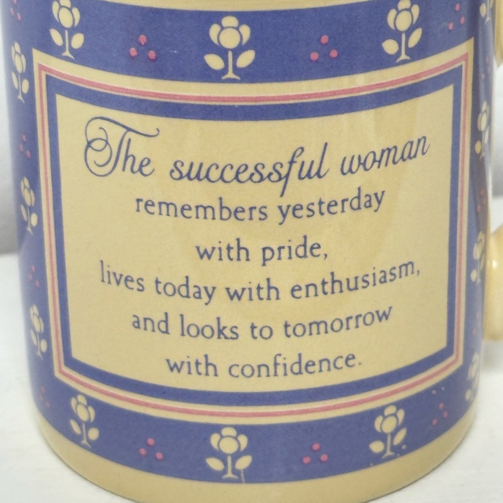 Vintage 1985 Hallmark Mug Mates‎ coffee mug featuring the inspirational quote - Picture 7 of 8